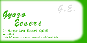 gyozo ecseri business card