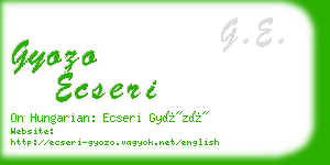 gyozo ecseri business card